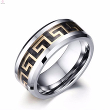 New Arrival Mosaic Patterns Finger Tungsten Steel Ring